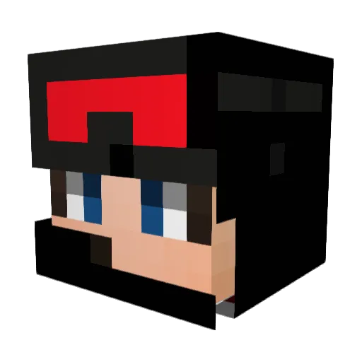 extreemnl_YT Minecraft avatar head, 3D render