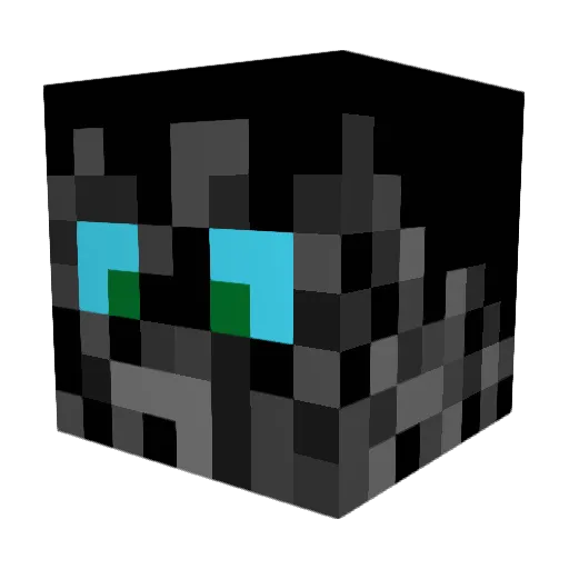 extreme4all Minecraft avatar head, 3D render