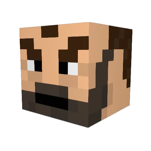 extremeXshock97 Minecraft avatar head, 3D render