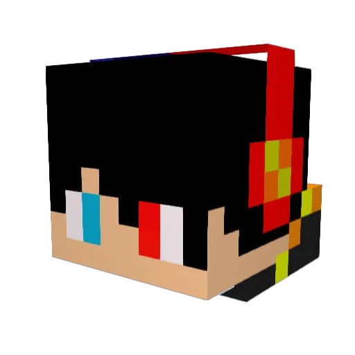 extreme_gam3r_PT Minecraft avatar head, 3D render