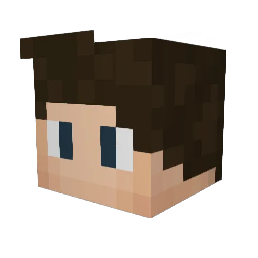 extreme_rpg Minecraft avatar head, 3D render