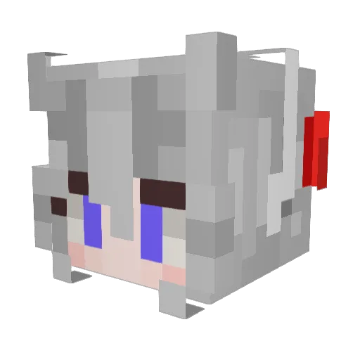 extremeluck87 Minecraft avatar head, 3D render