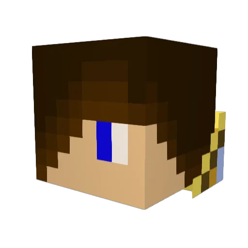 extrememcgamer Minecraft avatar head, 3D render
