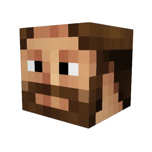 extro96 Minecraft avatar head, 3D render