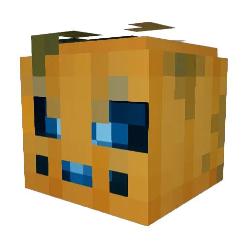 exwxz Minecraft avatar head, 3D render