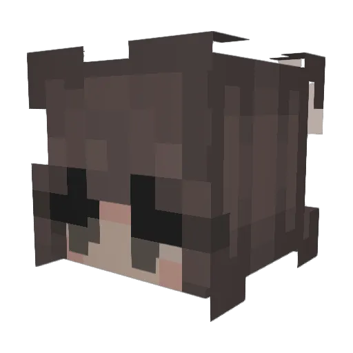 exxbbie Minecraft avatar head, 3D render