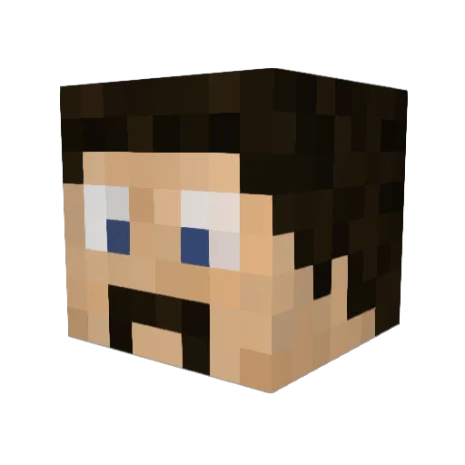 exxteam Minecraft avatar head, 3D render
