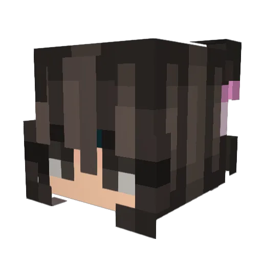 eyakenna Minecraft avatar head, 3D render