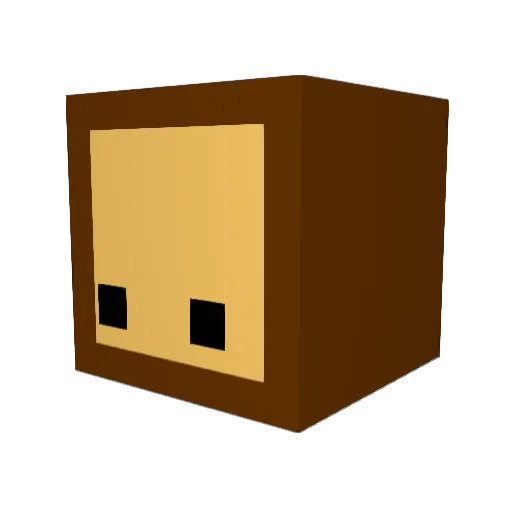 eyameya Minecraft avatar head, 3D render