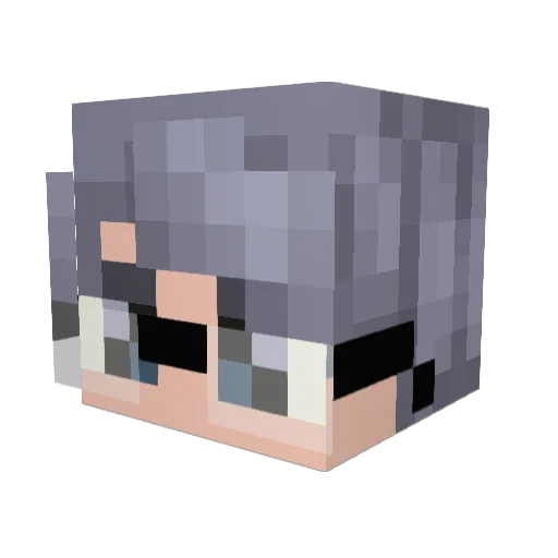 eybwam Minecraft avatar head, 3D render