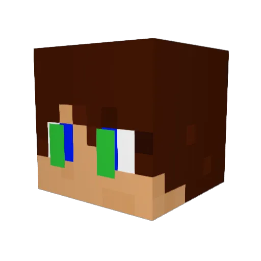 eye543211 Minecraft avatar head, 3D render