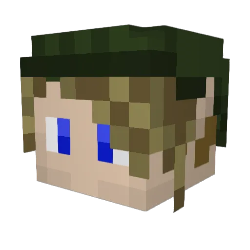 eye960 Minecraft avatar head, 3D render