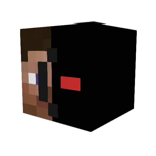 eye_good Minecraft avatar head, 3D render
