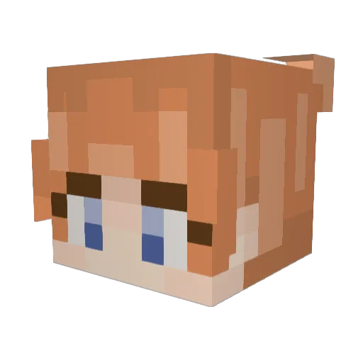 eyeamdirtydan Minecraft avatar head, 3D render