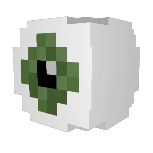 eyeball2137 Minecraft avatar head, 3D render