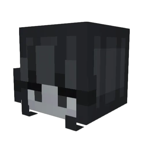eyelee Minecraft avatar head, 3D render