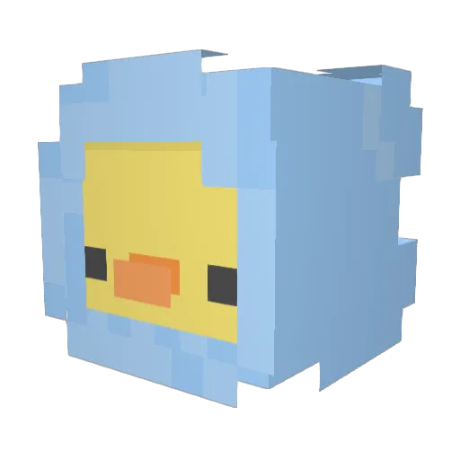 eyemonhoopsyt Minecraft avatar head, 3D render