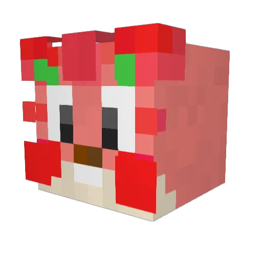 eyeoftater Minecraft avatar head, 3D render