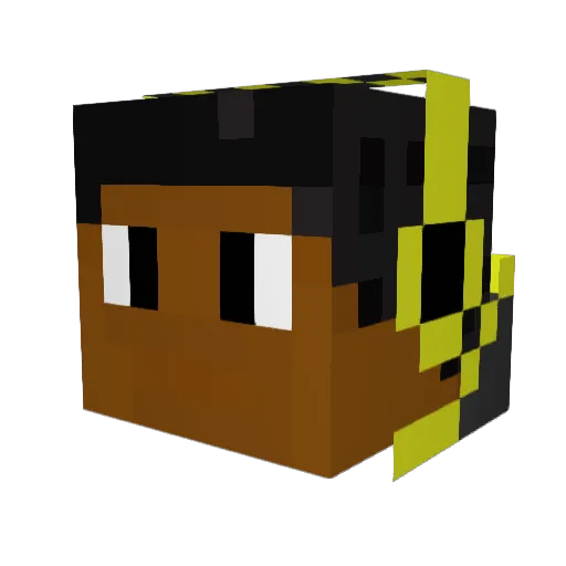 eyerange24 Minecraft avatar head, 3D render