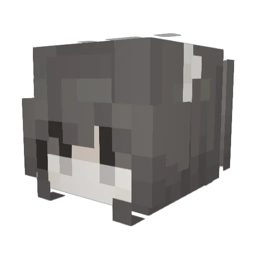 eyesd0ll Minecraft avatar head, 3D render