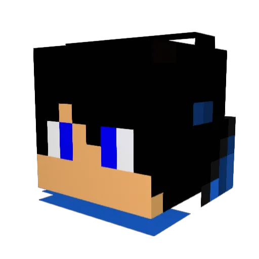 eyesjw Minecraft avatar head, 3D render