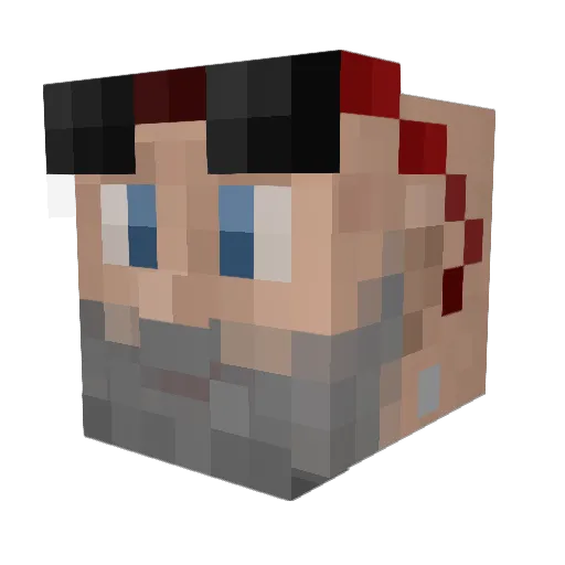 eyesoreMC Minecraft avatar head, 3D render