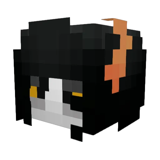 eyestrainCollect Minecraft avatar head, 3D render