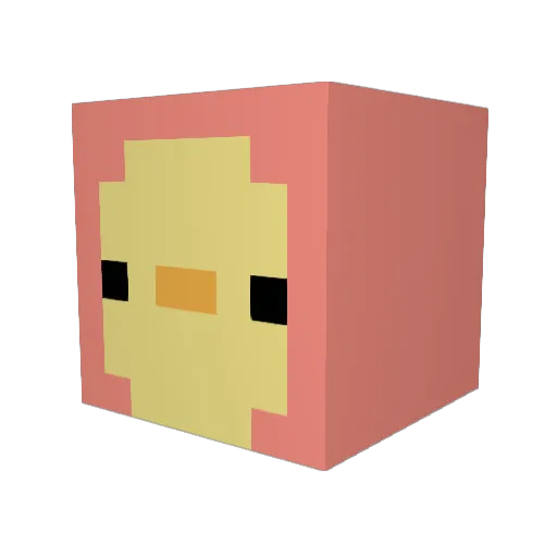 eyevee1 Minecraft avatar head, 3D render