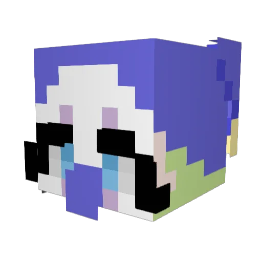 eyevris Minecraft avatar head, 3D render