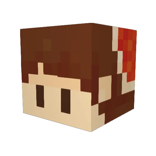 eyeyonz Minecraft avatar head, 3D render