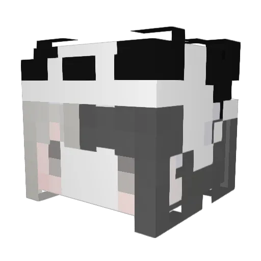 eyina Minecraft avatar head, 3D render