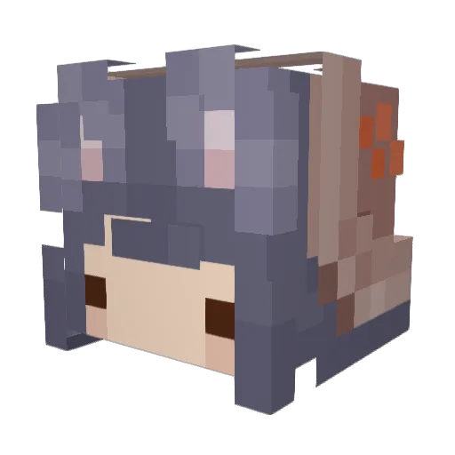 eykiii Minecraft avatar head, 3D render