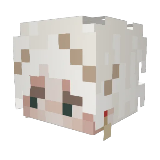 eystaro Minecraft avatar head, 3D render