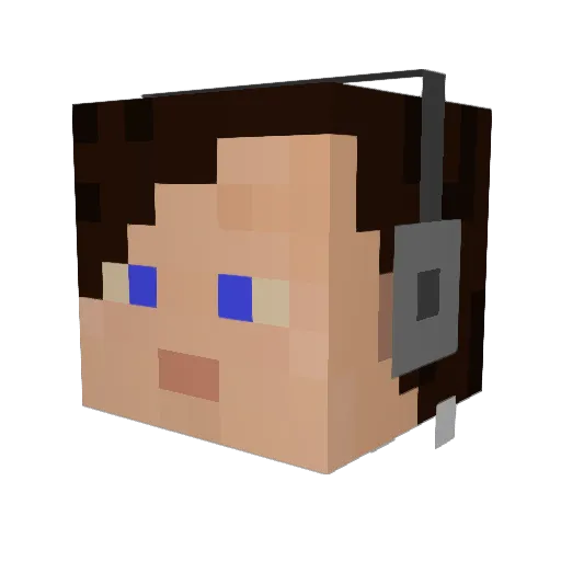 eysteinks Minecraft avatar head, 3D render