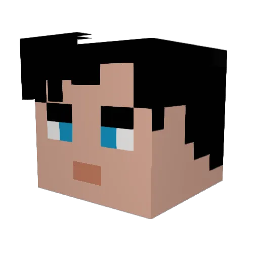 eyuhn_ Minecraft avatar head, 3D render