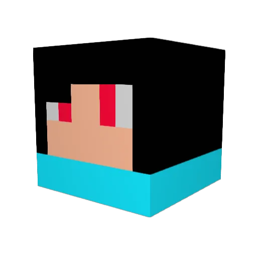eyuto Minecraft avatar head, 3D render