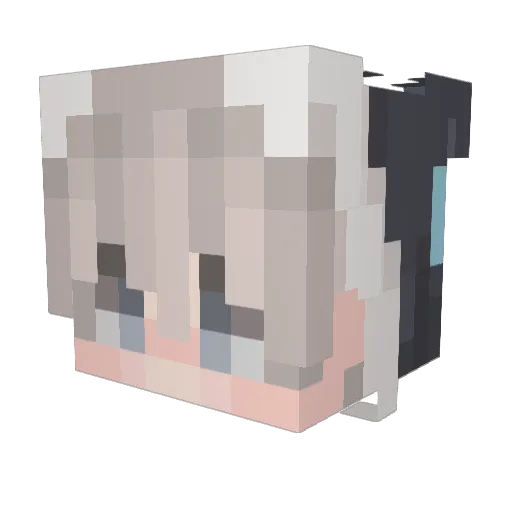 eyxp Minecraft avatar head, 3D render
