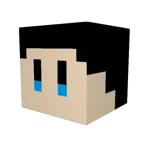 ez198 Minecraft avatar head, 3D render