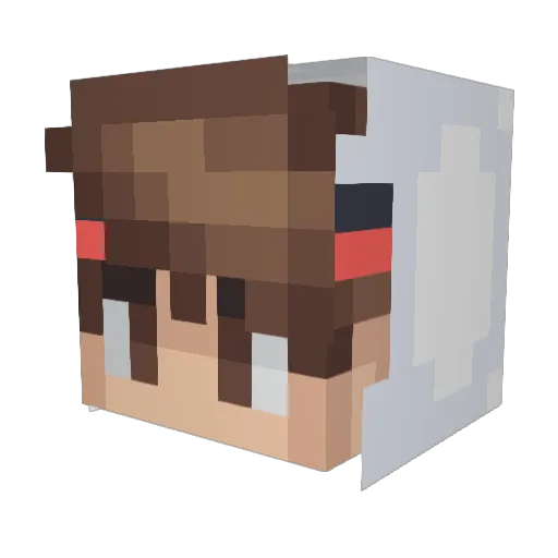 ezAJ Minecraft avatar head, 3D render