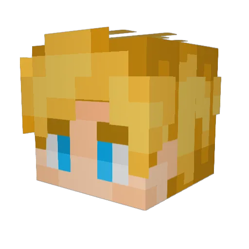 ezFlex Minecraft avatar head, 3D render