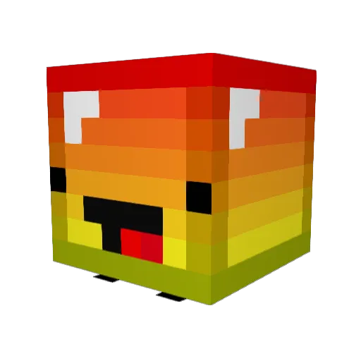 ezdubZ123 Minecraft avatar head, 3D render
