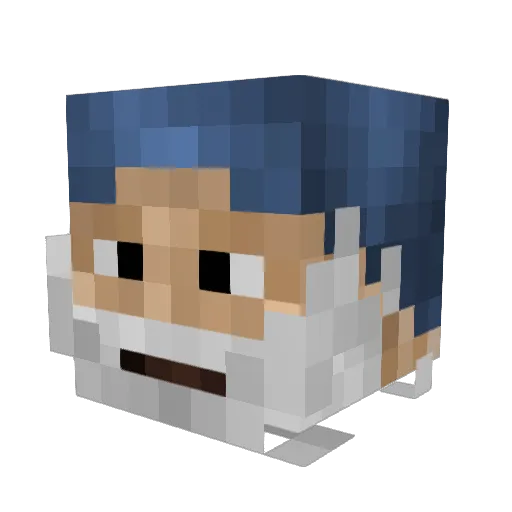 eze01 Minecraft avatar head, 3D render
