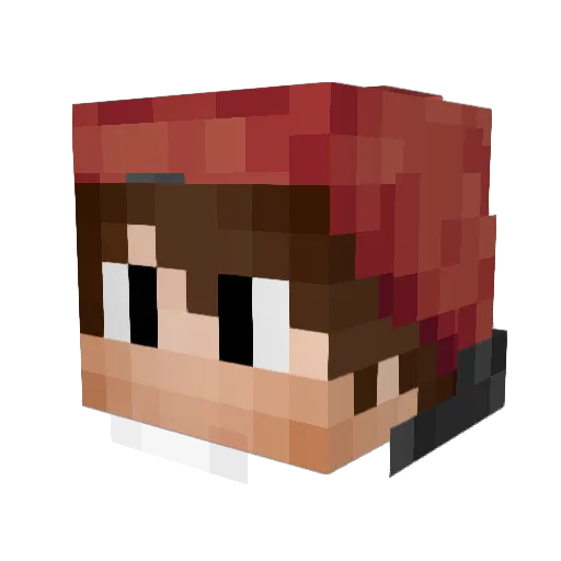 ezelucas Minecraft avatar head, 3D render