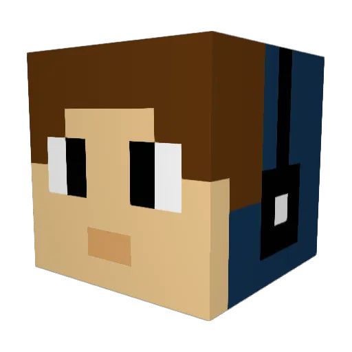 ezequieloto Minecraft avatar head, 3D render