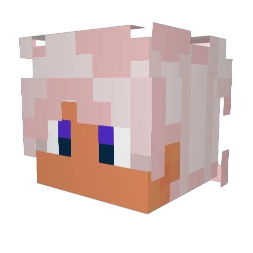 ezfp Minecraft avatar head, 3D render