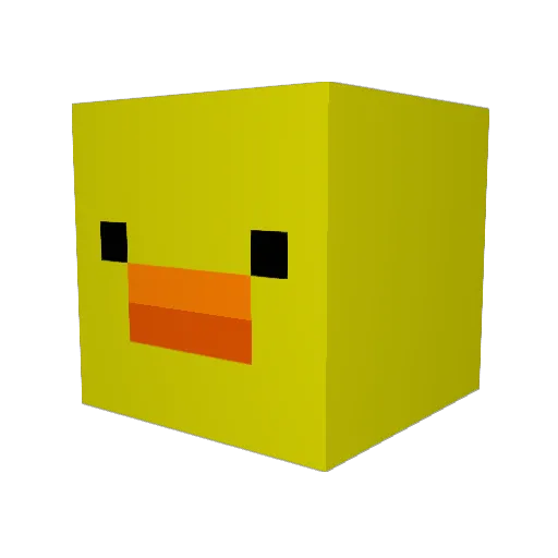 ezgrubs Minecraft avatar head, 3D render