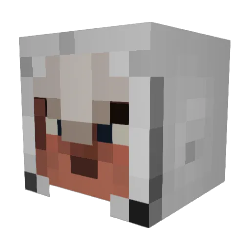eziobitch Minecraft avatar head, 3D render
