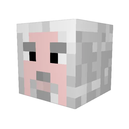 eziojk Minecraft avatar head, 3D render