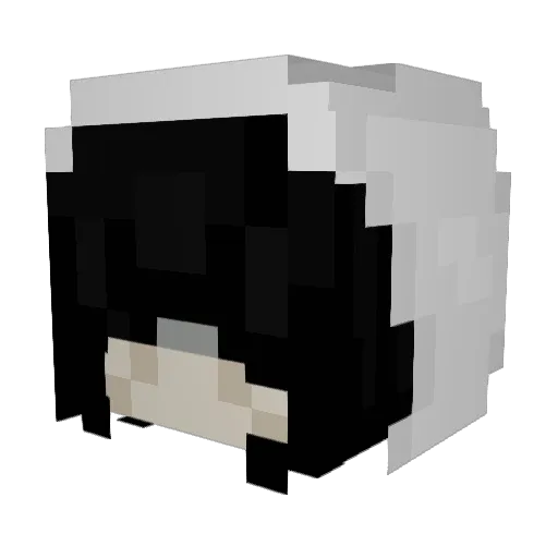 ezkmbt Minecraft avatar head, 3D render