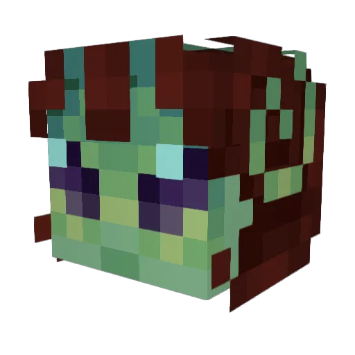 ezmurii Minecraft avatar head, 3D render